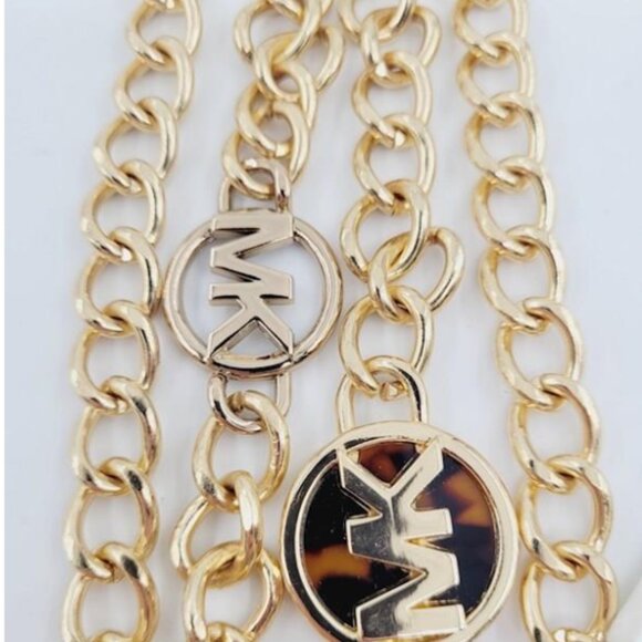 Metal Gold Tone Chain Belt NWT by Michael Kors - Picture 3 of 11